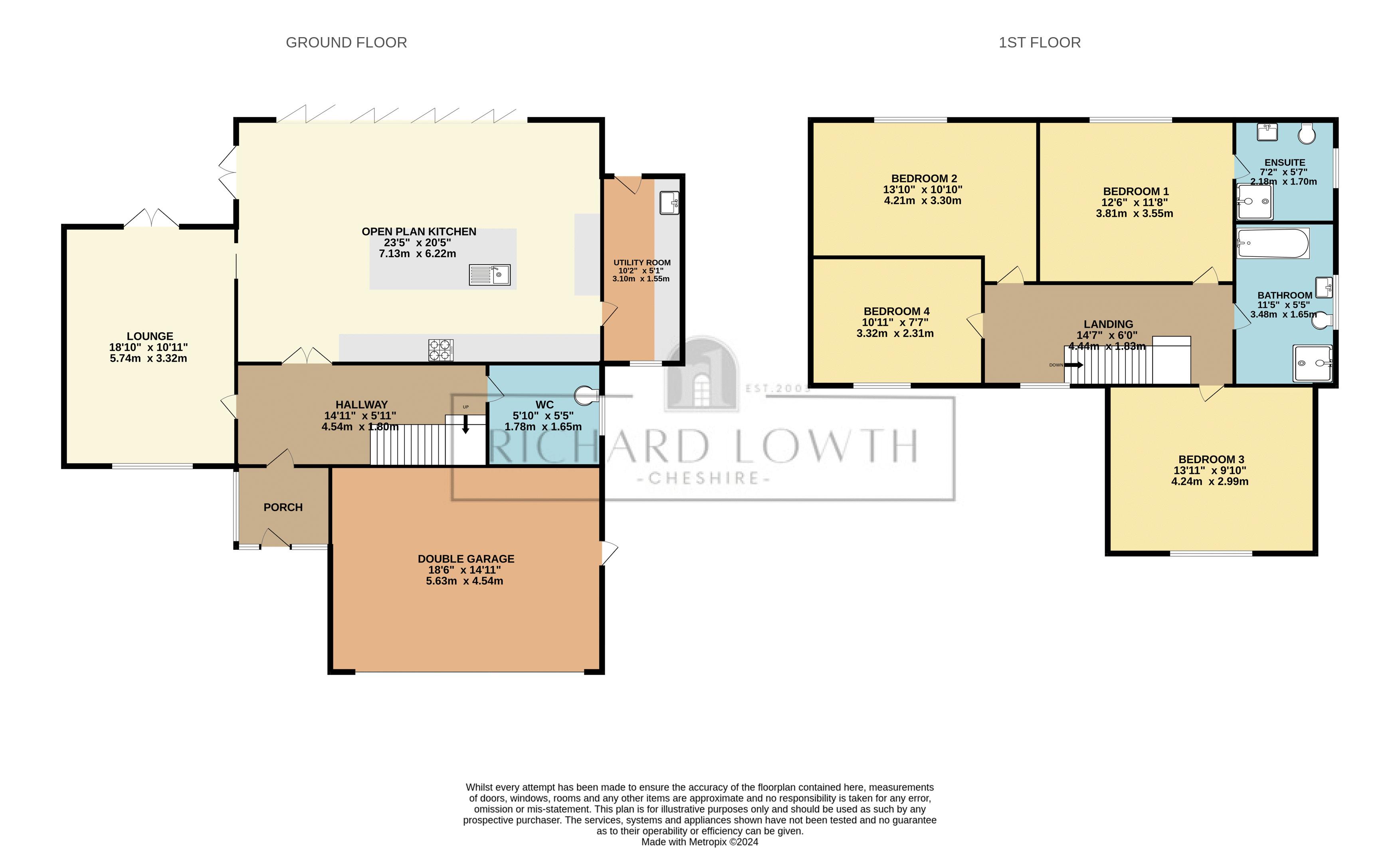 Floorplans For Whitby Close, Poynton