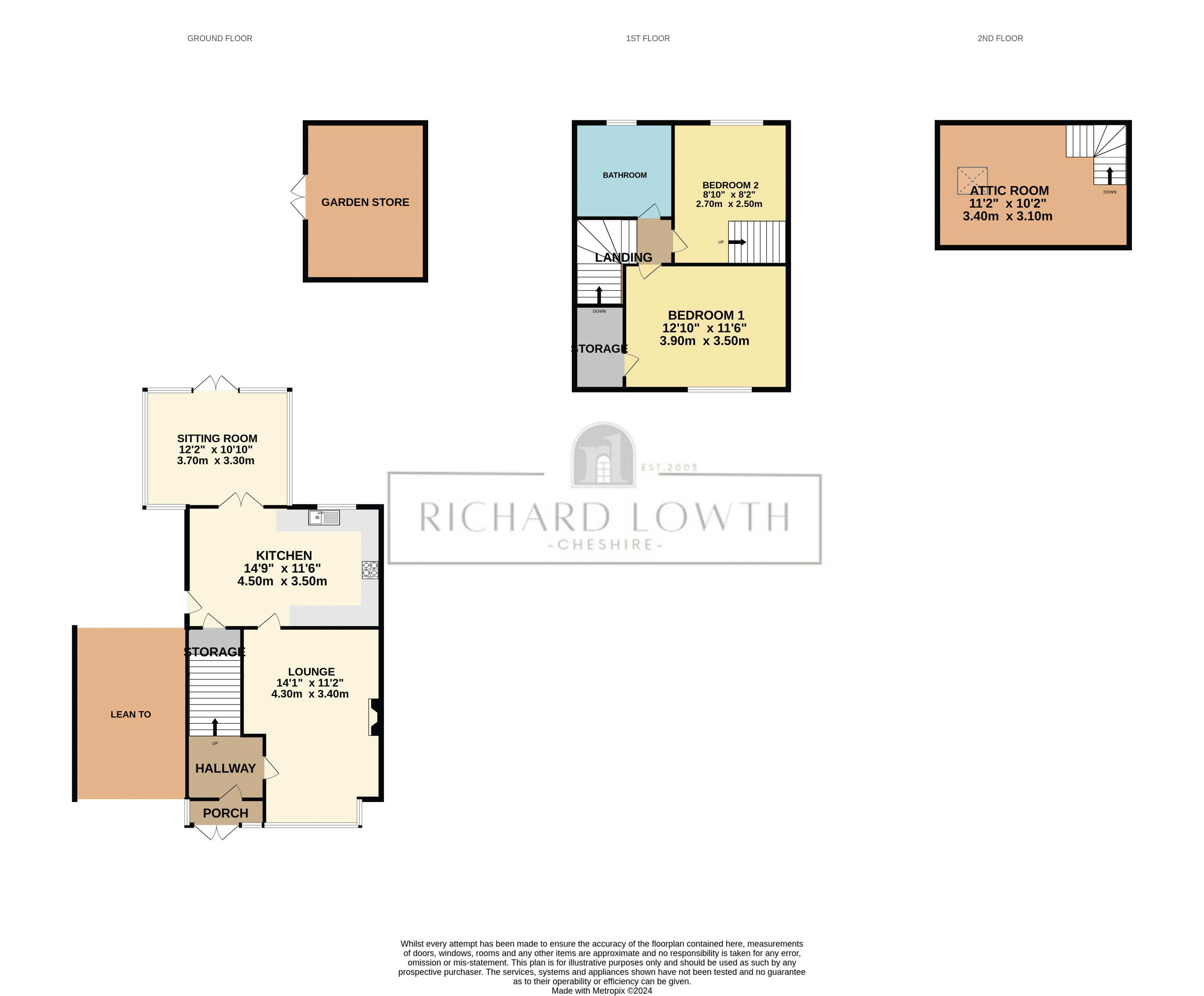 Floorplans For Buxton Road, Hazel Grove