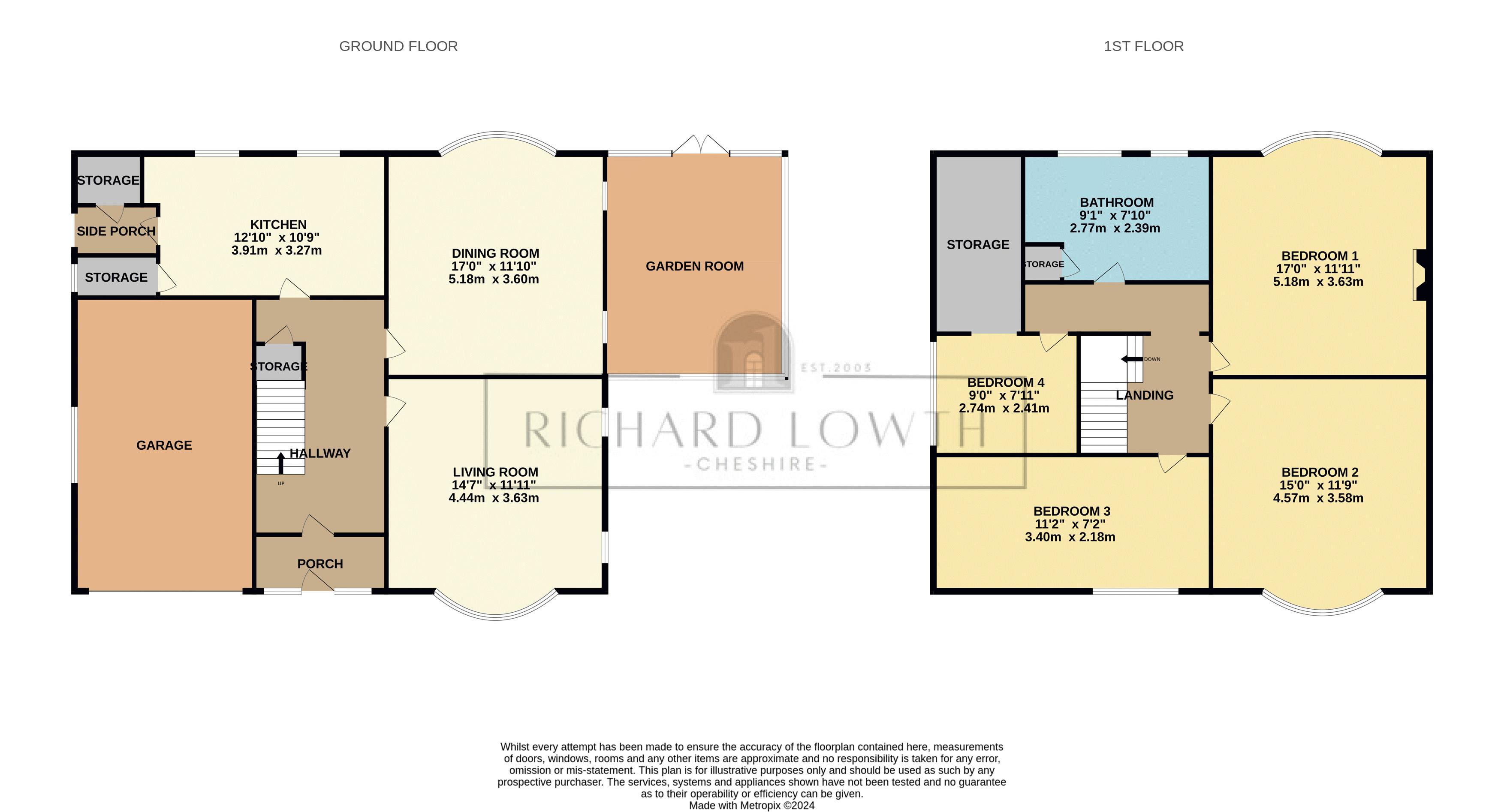 Floorplans For Woodford Road, Poynton